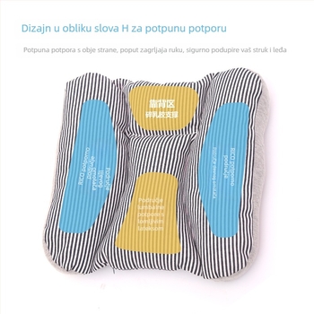 Jastučnica za pojas od PE cijevi za uredsku stolicu i automobil, debeli naslon, prozračni ljetni jastuk