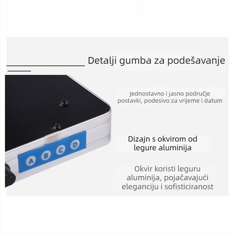 LED digitalni stolni sat za dom s velikim zaslonom, moderan luksuzan dekor