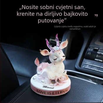 Auto ukras od smole s motivom jelena, aromaterapeijski miris, luksuzna unutarnja dekoracija, stil božice