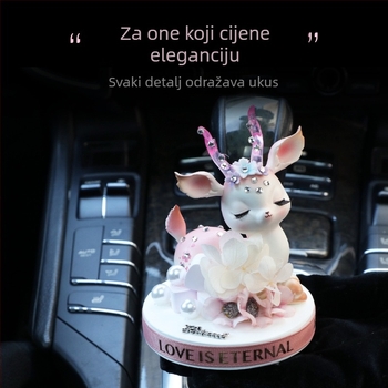Auto ukras od smole s motivom jelena, aromaterapeijski miris, luksuzna unutarnja dekoracija, stil božice