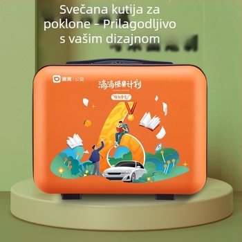 14-inčni PP kozmetička kutija i kutija za alate, velika zapremina skladištenja, moguć ispis logotipa, prijenosna poklon kutija za Proljetni festival