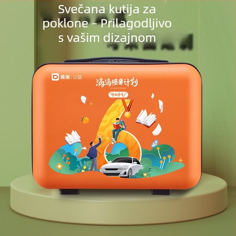 14-inčni PP kozmetička kutija i kutija za alate, velika zapremina skladištenja, moguć ispis logotipa, prijenosna poklon kutija za Proljetni festival