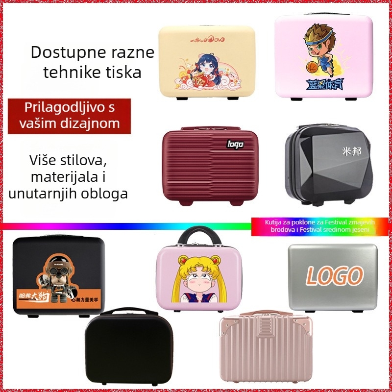 14-inčni PP kozmetička kutija i kutija za alate, velika zapremina skladištenja, moguć ispis logotipa, prijenosna poklon kutija za Proljetni festival
