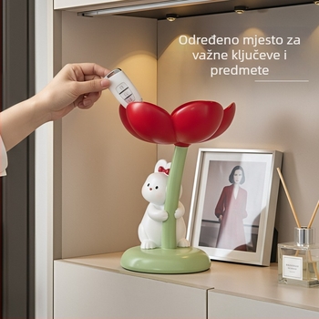 Slatko malo zeko od smole – dekorativni držač za ključeve za ulaz, dnevni boravak, ormar za cipele i TV ormarić