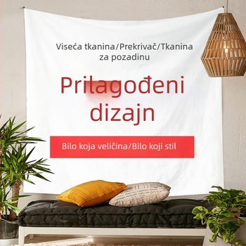 Tapiserija s motivom crtića za spavaću sobu i dnevni boravak, poliester zidni ukras, pravokutni oblik, prilagodljivo