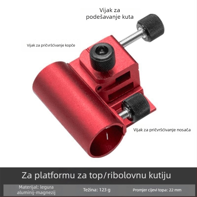 Trodjelni set za ribolov s držačem kišobran i dodacima od nehrđajućeg čelika za pumpu za kisik