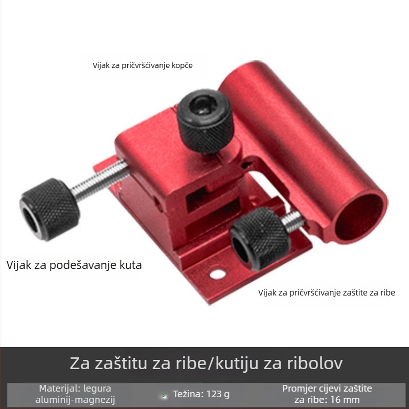 Trodjelni set za ribolov s držačem kišobran i dodacima od nehrđajućeg čelika za pumpu za kisik