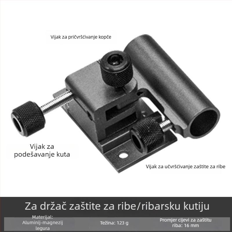 Trodjelni set za ribolov s držačem kišobran i dodacima od nehrđajućeg čelika za pumpu za kisik