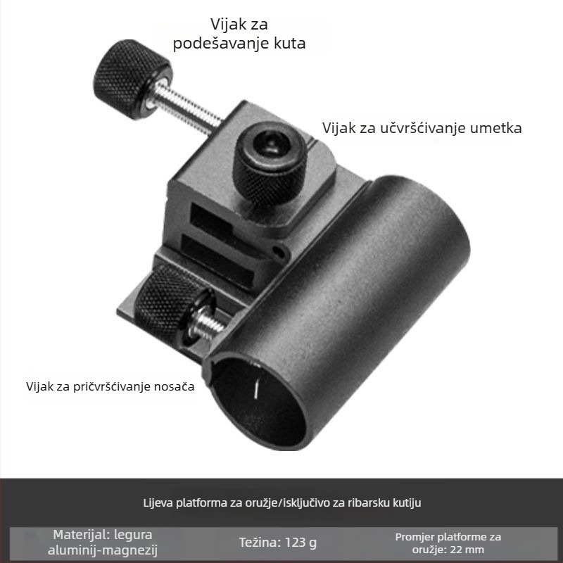 Trodjelni set za ribolov s držačem kišobran i dodacima od nehrđajućeg čelika za pumpu za kisik