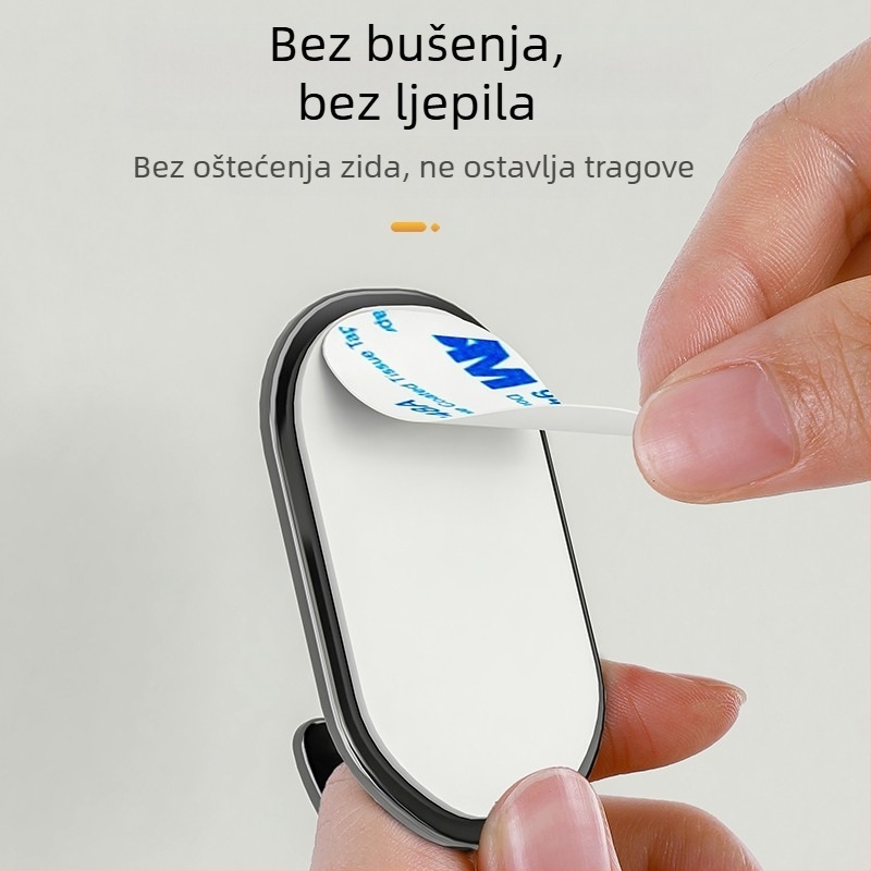 Jake ljepljive kuka bez bušenja za zid, za kuhinju i kupaonicu, iza vrata, bez tragova na zidu, set od 4 komada, karbonska čelična, moderni dizajn, nosivost preko 30 kg