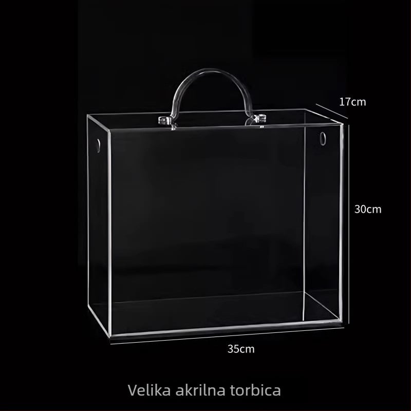 Kvadratna prozirna acryl kutija za cvijeće i voće – luksuzna izložbena kutija za bukete i trajne cvijeće