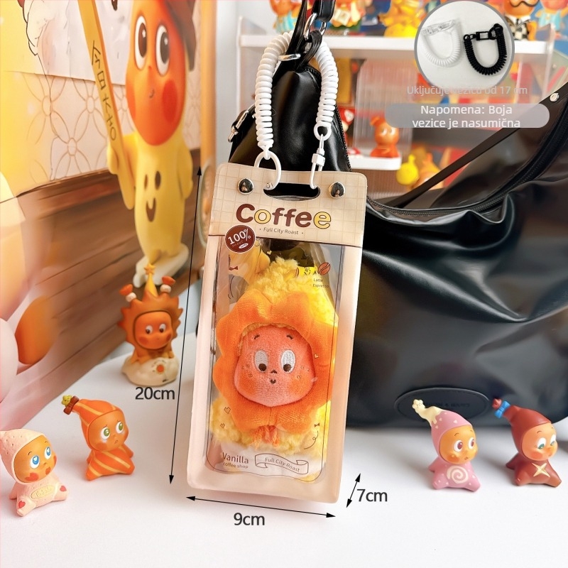 Star People – Kockasti stalak za izlaganje za jedan blind box, prozirni zaštitni poklopac protiv prašine i figurica od pamuka