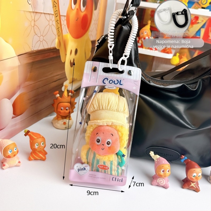 Star People – Kockasti stalak za izlaganje za jedan blind box, prozirni zaštitni poklopac protiv prašine i figurica od pamuka