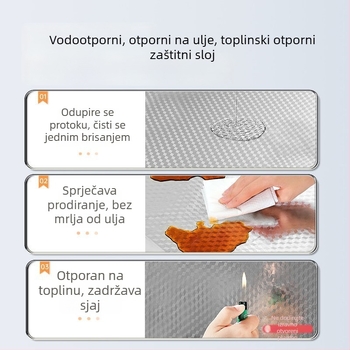 Kuhinjska samoljepljiva naljepnica za zid protiv masnoće, za ploču, pločice i ormariće