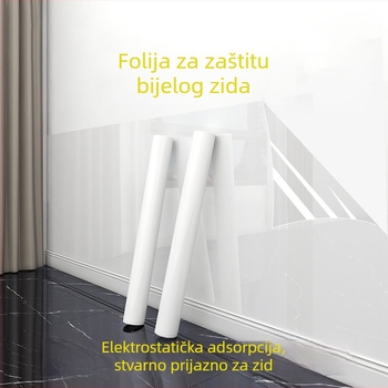 Prozirni zaštitni film za zidove s lateksnom bojom, elektrostatická adhezija, naljepnica za zid, vodootporan i otporan na vlagu