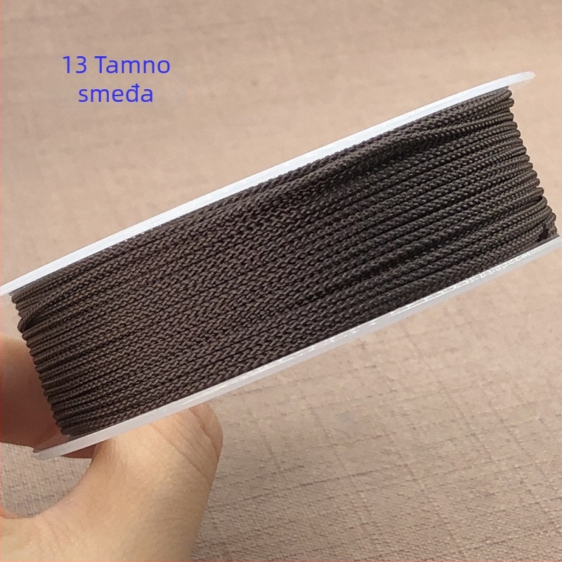 Visokokvalitetan Manbo užad 1,2 mm za Bodhi narukvicu s Vajra zvijezdom i Mjesecom, otporan na habanje i promjenu boje, pleteni konac