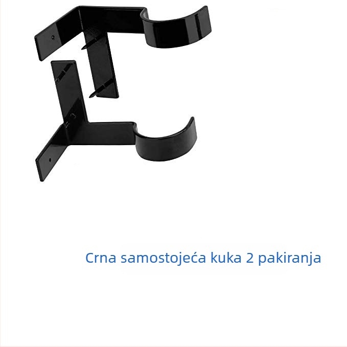 Držači za zavjese bez bušenja, rimski stil, čelik, srebrna, moderan minimalistički dizajn