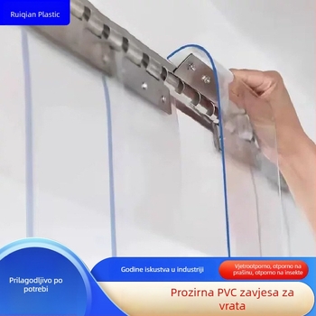 Prozirna PVC zavjesa za vrata za cijelu godinu zaštitu od vjetra i odjeljak za klimatizaciju — mekana zavjesa za kućna i poslovna vrata
