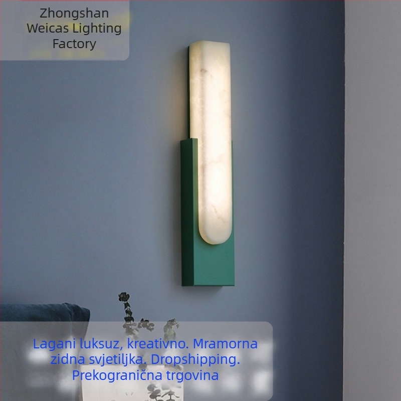 Stenska LED lampa od kamene oblaka – moderan kineski stil za spavaću sobu ili hotelsku sobu