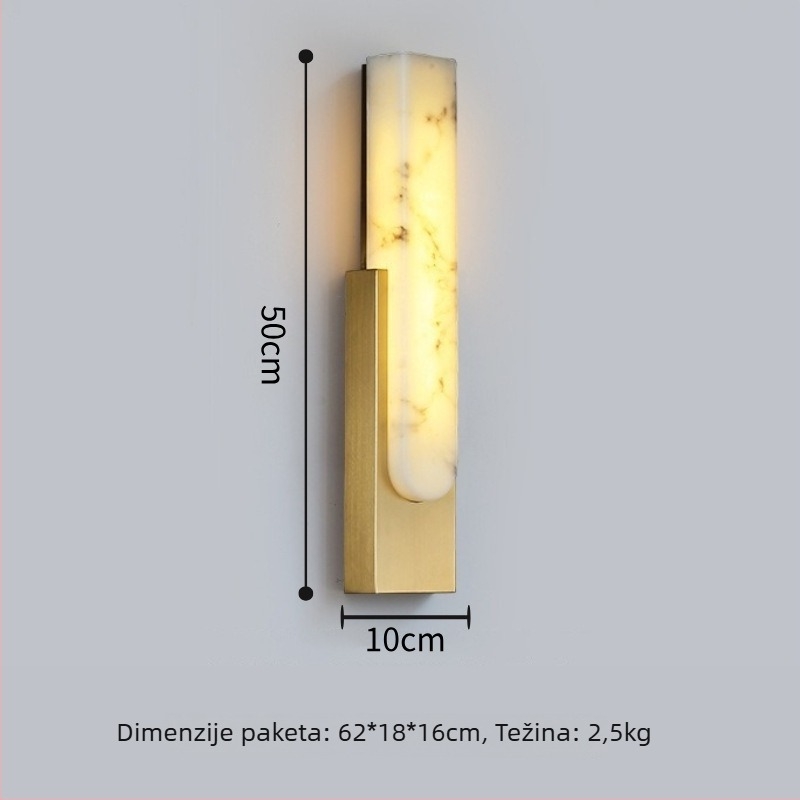 Stenska LED lampa od kamene oblaka – moderan kineski stil za spavaću sobu ili hotelsku sobu