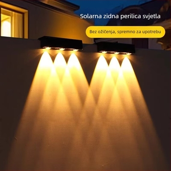 Solarna vanjska zidna lampa za vrt i fasadu – zidno pranje rasvjeta i LED osvjetljenje za stepenice