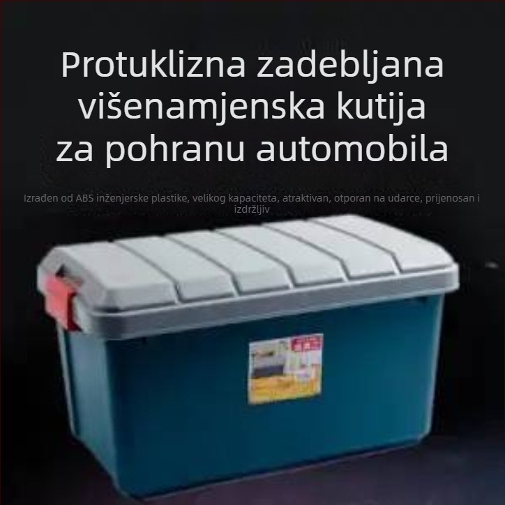 Ojačana kutija za pohranu u prtljažniku automobila, tvrdi kućište