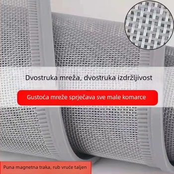 Magnetska mreža za vrata protiv komaraca, prozračna, bez bušenja, vrhunska kvaliteta