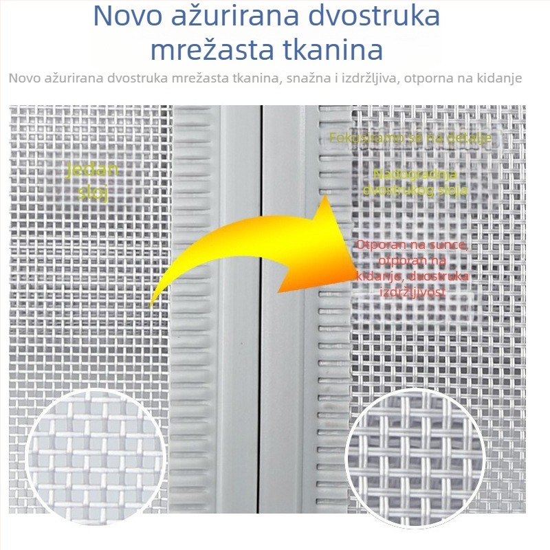 Zavjesa za vrata protiv komaraca s magnetskom trakom, novi model 2026, vrhunske kvalitete za kućnu i poslovnu upotrebu, pregradna zavjesa