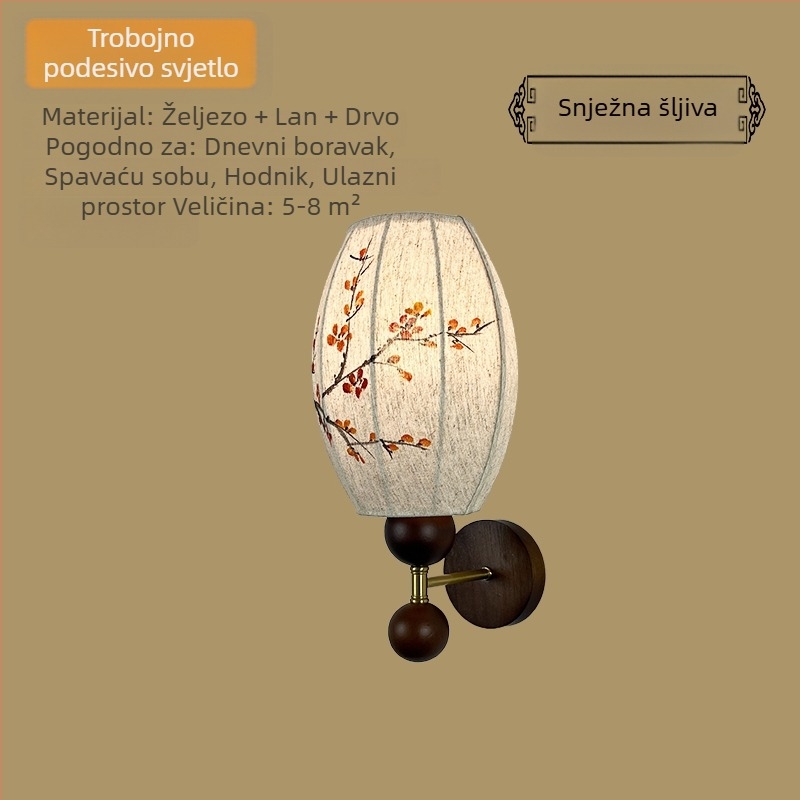 Nova zidna lampa u kineskom stilu sa estetikom dinastije Song za dnevni boravak, glavnu spavaću sobu i hodnik.
