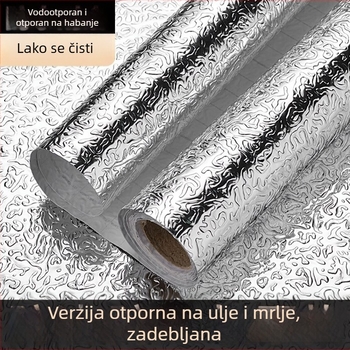 Kuhinjska samoljepljiva dekorativna ploča za ormariće: otporna na masnoću, vatrootporna i otporna na visoke temperature, vodootporna i otporna na vlagu