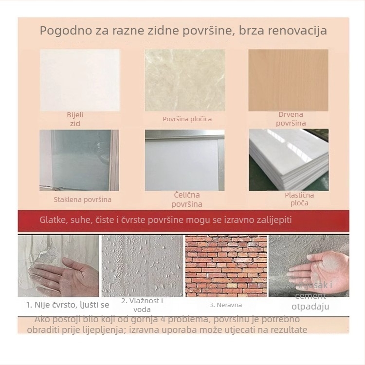 3D zidna naljepnica s crvenom opekom, samoljepljiva, vodootporna i otporna na vlagu, kućna dekoracija, pozadina televizora
