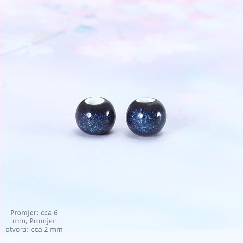 Keramičke perle promjera 6 mm, retro stil, ručno glazirane, visokotemperaturno pečene, materijal za DIY nakit