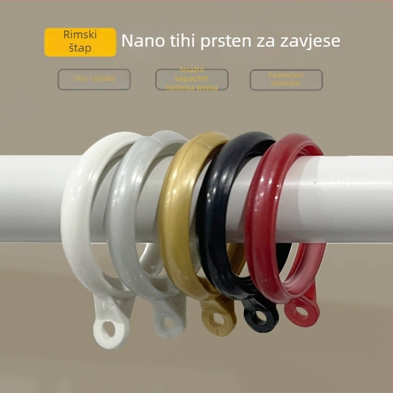 Rimski prstenovi za zavjese, tiši prsteni, prsteni za zavjese, dodaci za zavjese, viseći prsteni, nano-tiši viseći prsteni