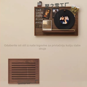 Drvena dekorativna slika u okviru za poklop električnog brojila