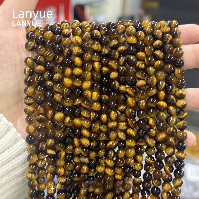Raznobojno tigrovo oko okrugle perle, 4 mm, za DIY nakit
