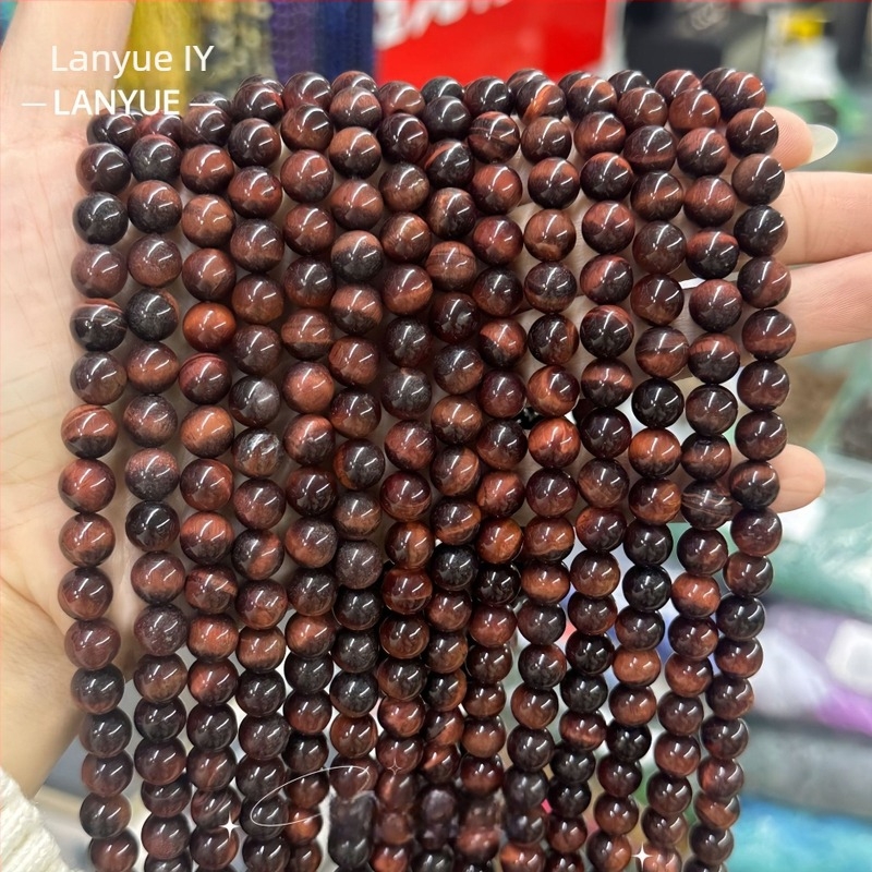 Raznobojno tigrovo oko okrugle perle, 4 mm, za DIY nakit
