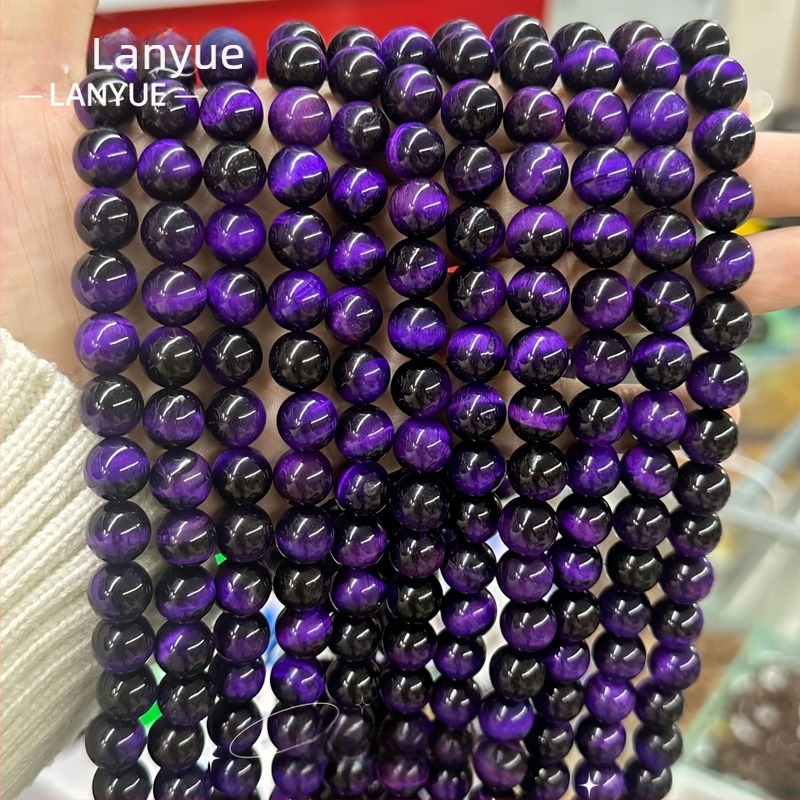 Raznobojno tigrovo oko okrugle perle, 4 mm, za DIY nakit