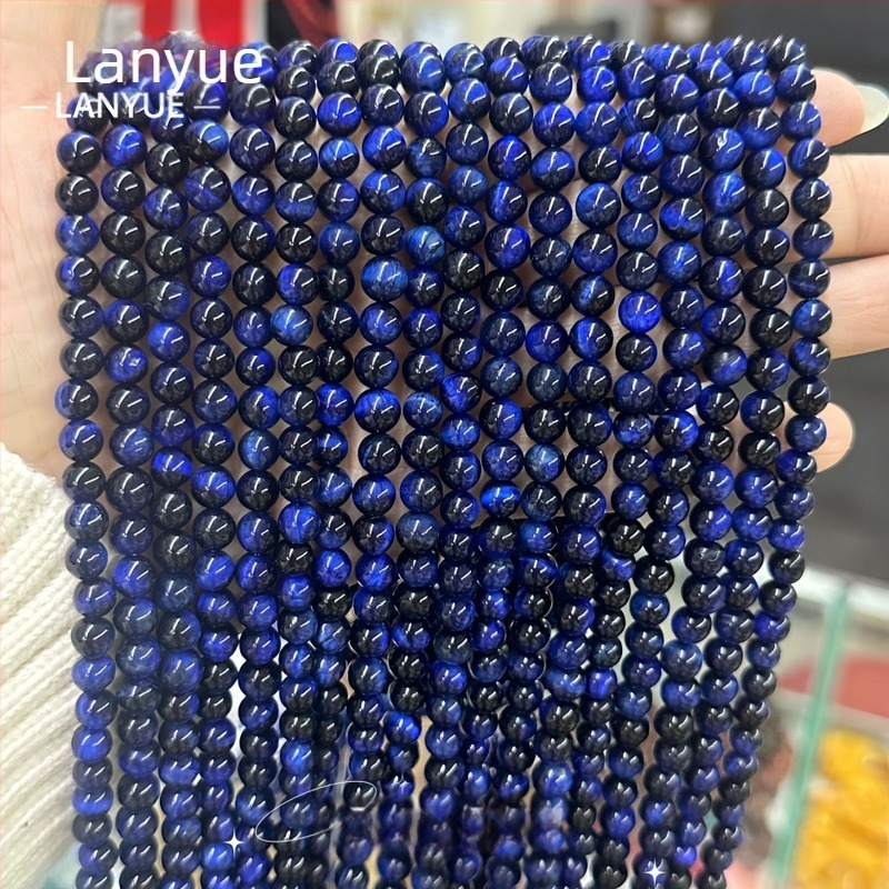 Raznobojno tigrovo oko okrugle perle, 4 mm, za DIY nakit