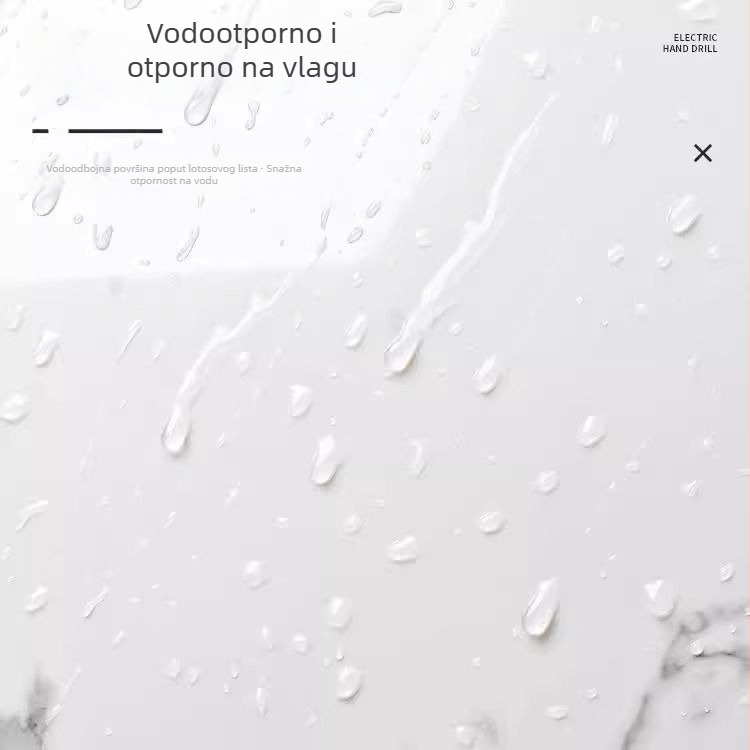 Samo-oljepljivi zidni dekor s uzorkom pločica, vodootporan, otporan na vlagu i plijesan, periva