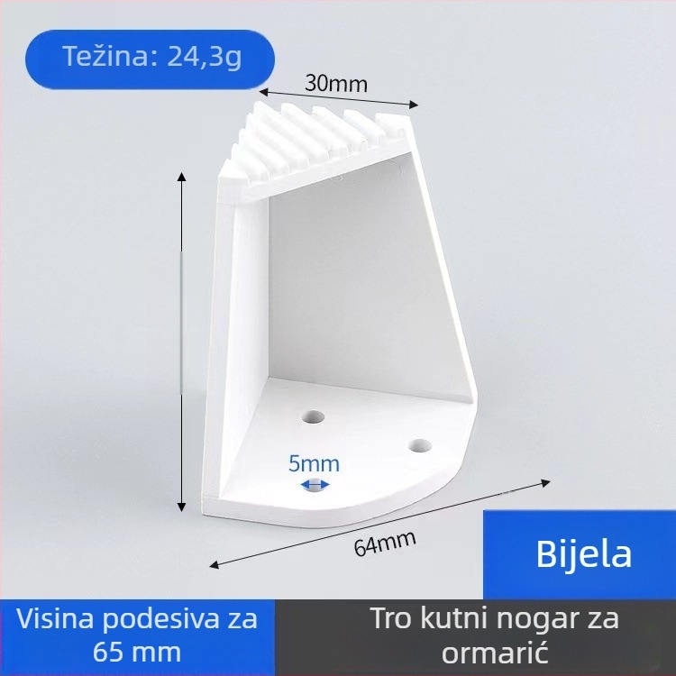 Prilagodljive ABS plastične noge za namještaj: kauč, ormarić i stolić za kavu