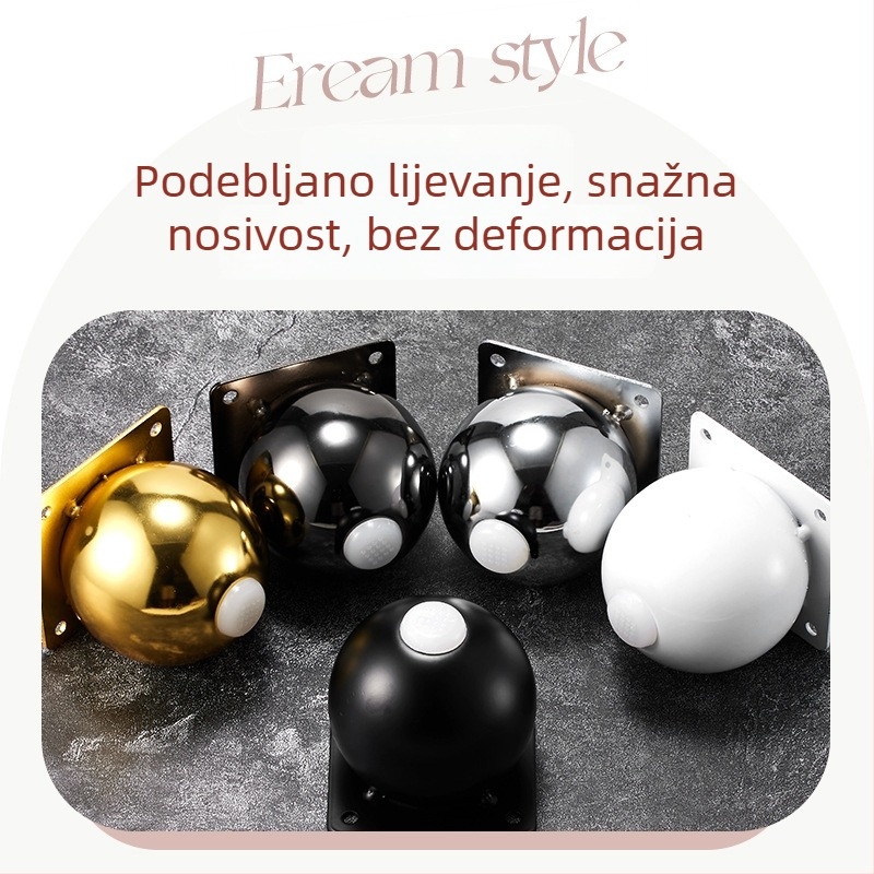 Lagani luksuzni okrugli metalni nogari za namještaj – za kauč, TV ormarić, noćni ormarić, dnevni stol i bočni ormar