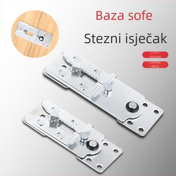 Dvojno funkcijski kovinski spojnik za kauč sa kopčom i plug-in hardverom, od željeza