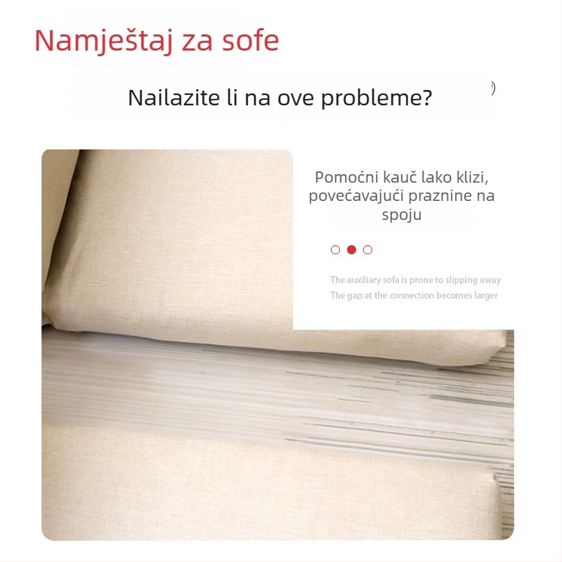 Dvojno funkcijski kovinski spojnik za kauč sa kopčom i plug-in hardverom, od željeza
