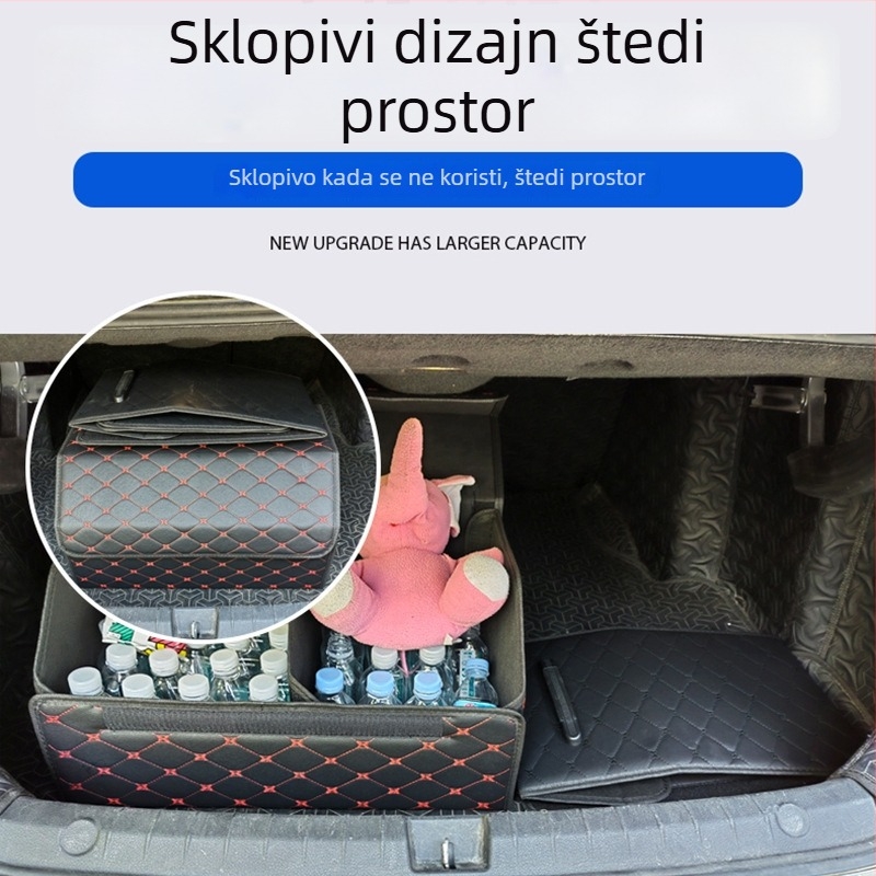 Sklopivi vodootporni organizator prtljažnika automobila s ručkom