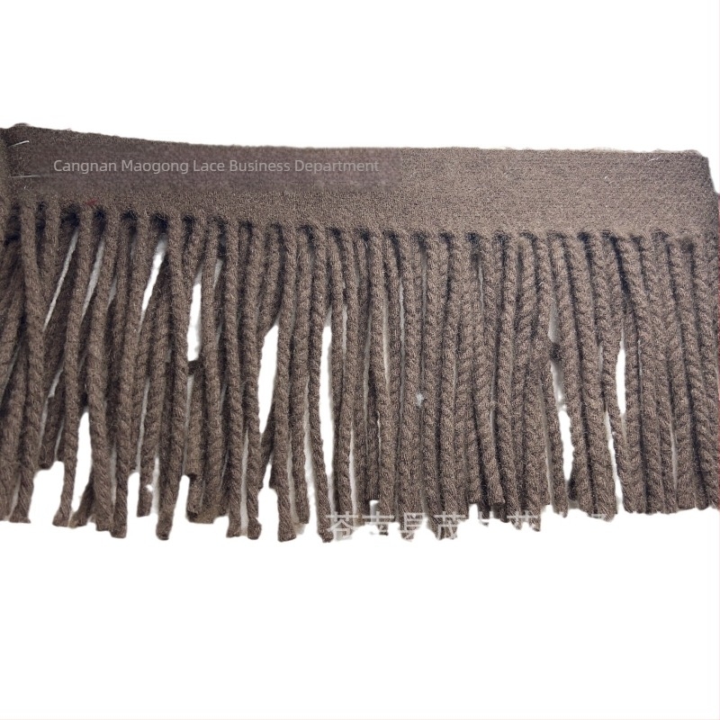 Resice od vunenog pliša s uvijenim koncem – dodaci za kapute i tweed kapute – DIY materijal