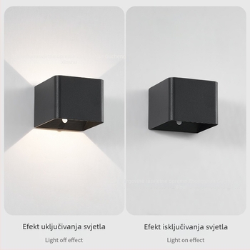 Bežično punjenje, zidna LED svjetiljka s senzorom pokreta – LED rasvjeta na baterije za hodnik i spavaću sobu, lampica za broj vrata
