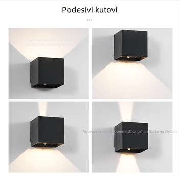 Bežično punjenje, zidna LED svjetiljka s senzorom pokreta – LED rasvjeta na baterije za hodnik i spavaću sobu, lampica za broj vrata