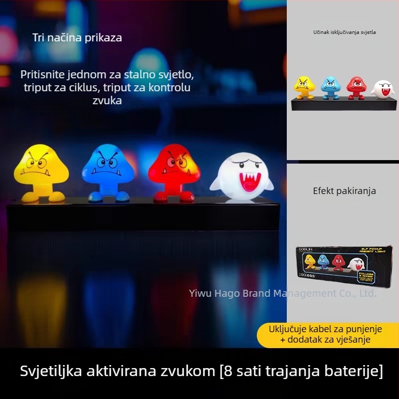 Zidna lampa s beloglavim orlom, LED projektor, noćna lampica za punjenje