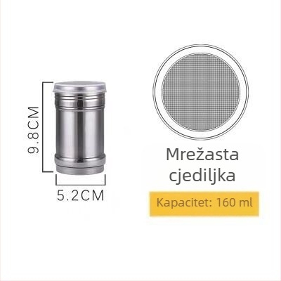 Set posuda za začine od nehrđajućeg čelika za roštilj: sol, papar, sezam i kim