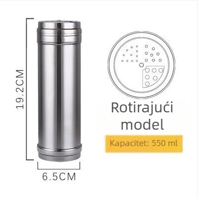Set posuda za začine od nehrđajućeg čelika za roštilj: sol, papar, sezam i kim